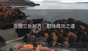 觅圈三处对齐：职场成功之道