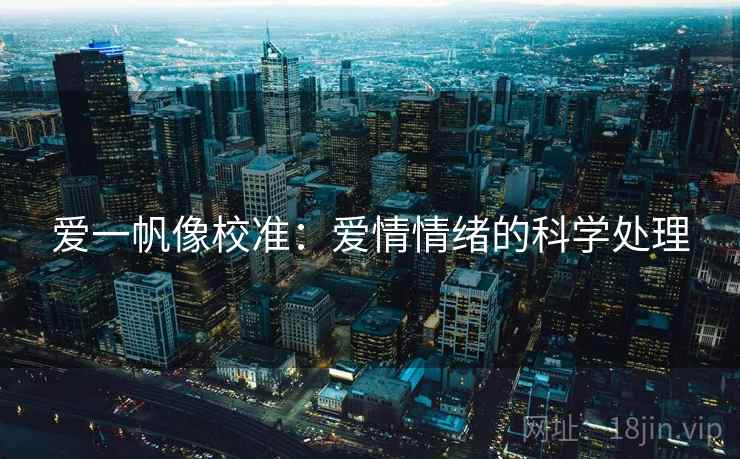 爱一帆像校准：爱情情绪的科学处理